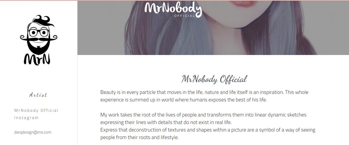 Mr. Nobody Artist Statement Mr. Nobody Artist Statement